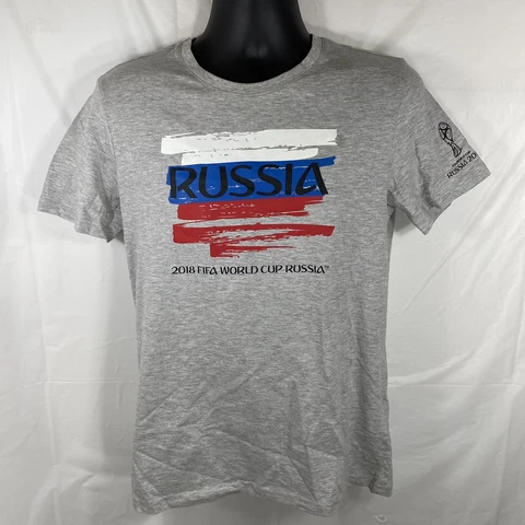 NWT FIFA World Cup 2018 T-SHIRT SOCCER Russia Men Small Graphic Tee Cover