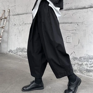 Pantalones sueltos informales de pierna ancha estilo callejero japonés para mujer - Imagen 1 de 21