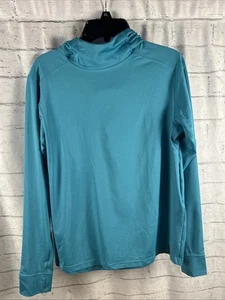 NWT Patagonia Kids Capilene Silkweight Hoody Size Medium (10) Subtidal Blue - Picture 1 of 3
