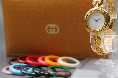 11 Color [Exc+5 / Box] Gucci Change Bezel 11/12.2 26mm Gold Quartz Women's Watch - Image 1 of 4