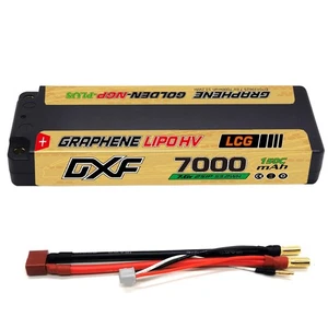 2xDXF 2S LiPo Battery 7.6V 150C7000mAh DEANS/T 5MM RC GOLD NGP Plus Racing  car - Picture 1 of 7