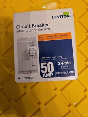 Disyuntor 50 Amp Levitron 2 polos LB250-GFR Foto 1 de 2