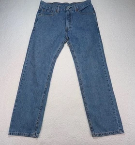 Levi's 505 Medium Wash Straight Leg Classic Fit Jeans Men's Size 33x30 Levi - Picture 1 of 10