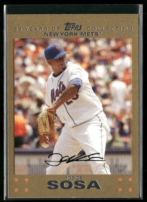 2007 Topps Updates & Highlights - Jorge Sosa #UH104 Gold /2007 - Image 1 of 2