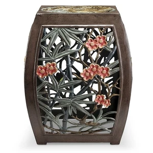 Phoenix & Blossom Garden Stool 19" x 15.5" x 15.5" Aluminum - Picture 1 of 1