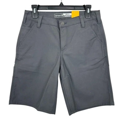 Carhartt Womens Size 6 Loose Fit Rugged Professional Canvas Work Shorts Gray NWT - Image 1 of 4