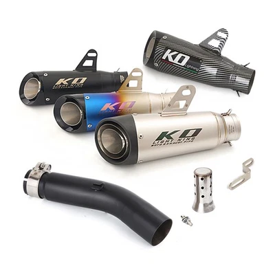 Exhaust Tips Mid Link Pipe 51mm Muffler System For Honda CMX300 CMX500 Rebel500 - Image 1 of 4