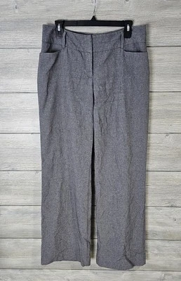 Pantalones de vestir Apt 9 para mujer talla 10 gris pierna recta pantalones de trabajo  Foto 1 de 4