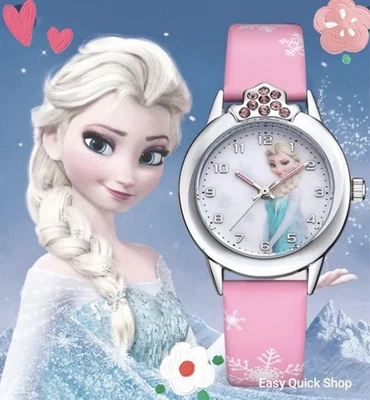 Frozen Eiskönigin Armbanduhr Anna und Elsa Kinder Mädchen Armband Uhr - Bild 1 von 4