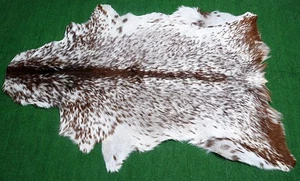 Nuovo Capra Tappeto Pelle Capelli Su Area Misura 96.5cmx61cm Animale G-17 - Picture 1 of 3
