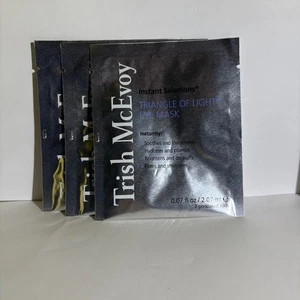 Three Packs of TRISH MCEVOY Instant Solutions Triangles of Light Eye Mask 2 Pads - Picture 1 of 2