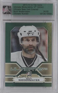 2012-13 ITG Ultimate Memorabilia 12th Edition Emerald /60 Scott Niedermayer HOF - Picture 1 of 4