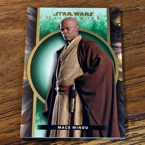 Mace Windu 2022 Topps Star Wars Masterwork GREEN 49/99 Parallel Card #60 - Picture 1 of 2