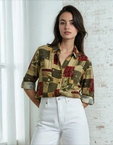 Blusa mujer Alia talla 16 abotonada manga 3/4. Cuidado fácil. - Imagen 1 de 15