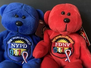 PLUSHLAND TEDDY BEARS HONORING THE WORLDS FINEST AND BRAVEST  911 TRUBUTE - Picture 1 of 4