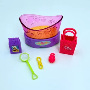 Bolso LPS Littlest Pet Shop - Llévame a casa cama - Correa - Comida - Juguetes para perros Lote de 6 - Imagen 1 de 5