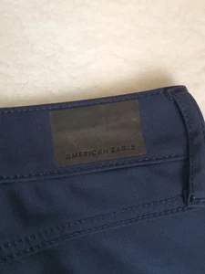 American Eagle Active Flex Slim Pants Mens 28x30 (28x26) Navy Blue Stretch - Picture 1 of 11