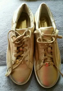 Michael Kors Gold Leather Trainers size 6/6.5 - Picture 1 of 8