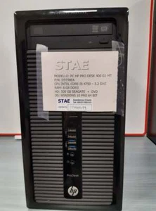 PC HP PRO DESK 400 G1 MT D5T98EA I5 8GB 500GB - Foto 1 di 2