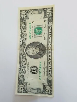 Vintage Rare Collectors 1988 E $20 Twenty Dollar Bill Note Series A US Currency - Image 1 of 4