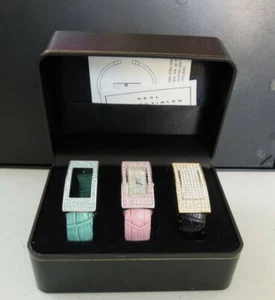HSN Real Collectibles by Adrienne Watch Interchangeble Bands Orig.Papers & Box - Picture 1 of 5