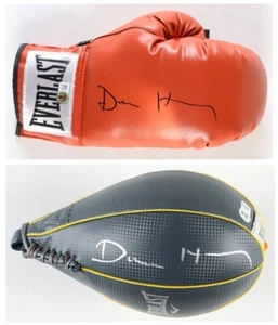 DEVIN HANEY Signed RH Everlast Boxing Glove & Speed Bag (Beckett Witness) - Picture 1 of 7