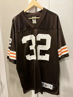 Camiseta Jim Brown Mitchell & Ness Cleveland Browns Legacy 1963 Reebok Foto 1 de 4