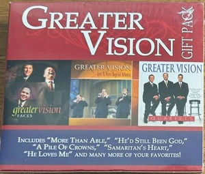 Greater Vision * 3 CD Set * SEALED/New * Faces, Live @ 1st Bapt ATL & Quartets - Foto 1 di 2