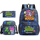 My Singing Monsters Backpack Travel Shoulder Bag Pencil Case 3pcs X'mas Gift