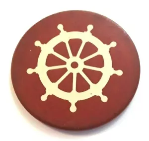 Ficha de Poker ROJA en CIRCULO RECREO SAN GERMAN Casino de Juego de Colección PUERTO RICO - Imagen 1 de 7