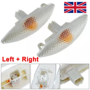 2PCS FOR Toyota Yaris 1999-2005 Clear Side Indicator Repeater Left & Right Side - Picture 1 of 10