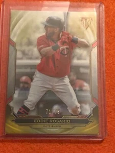 2019 Topps Triple Threads Citrine/75 #68 Eddie Rosario Minnesota Twins Card - Picture 1 of 2