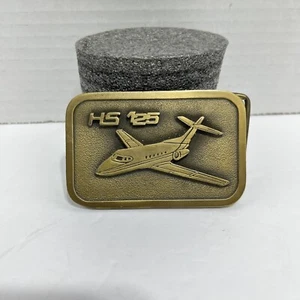HS 125 British Aerospace Jet Aircraft Belt Buckle - Picture 1 of 6