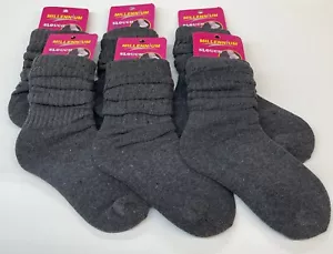 6 pcs MILLENNIUM Slouch Socks(SIZE 6-8) CHARCOAL - Picture 1 of 1
