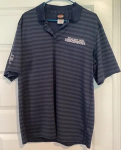 Harley Davidson Men’s Polo Golf Shirt, Size Large, Color Navy Blue - Picture 1 of 8