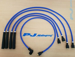 FORD PINTO PLUG LEAD SET IGNITION LEAD SET TOP QUALITY ELECTRIC BLUE RS2000 ETC - Picture 1 of 3