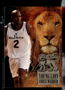 Fleer 6 1994 Chris Webber Washington Bullets - Imagen 1 de 2