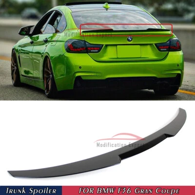 For 14-20 BMW F36 420i 430i 440i Gran Coupe M4 Style Glossy Black Trunk Spoiler - Image 1 of 4