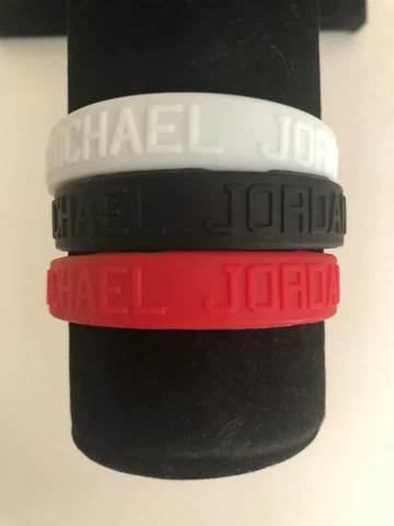 3 pcs Basketball Bracelet MICHAEL JORDAN Silicone Wristband Strap Sports Fans Cover