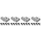 24 Pcs Clamps Fence Parts Stainless Steel Corner Fitting