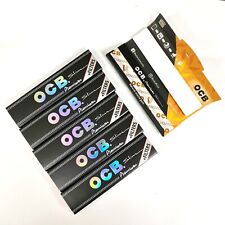 OCB Premium King Size Slim Connoisseur Pack Of 6 Rolling Papers & Tips Bundle