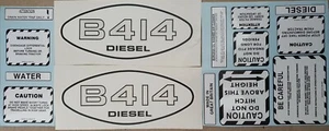 McCORMICK INTERNATIONAL B414 TRACTOR DECAL SET (WHITE) - Picture 1 of 1