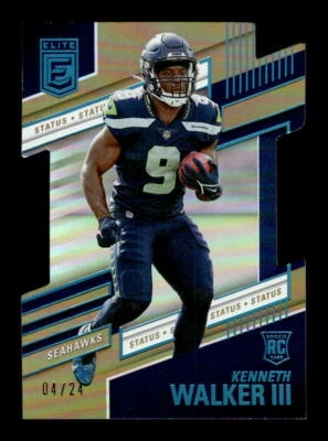 2022 Donruss Elite #110 Kenneth Walker III Status Die Cut #/24 - Image 1 of 2