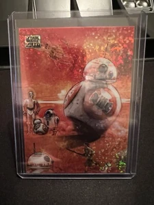 2024 Topps Chrome Star Wars Galaxy Mini Diamond Refractor Adventures of BB-8 #16 - Picture 1 of 2