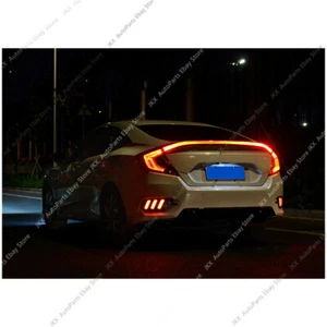 PARA 2016-2021 HONDA CIVIC 4 PUERTAS SEDÁN ROJO LENTE LED MALETERO LUZ MEDIA LÁMPARA TRASERA c - Imagen 1 de 13