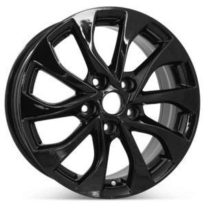 New 16" x 6.5" Black Alloy Replacement Wheel Rim 2016-2019 for Nissan Sentra - Picture 1 of 3