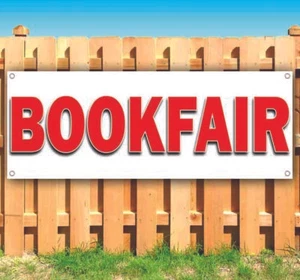 BOOKFAIR Advertising Vinyl Banner Flag Sign Many Sizes USA - Picture 1 of 6