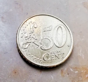 Portugal: " 50 Euro Cent Münze 2002 " - Umlauf - Sehr Guter Zustand- selten - Bild 1 von 7