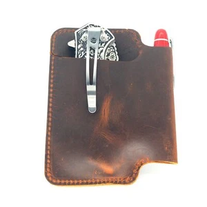 Genuine Leather Multitool Belt Sheath Organizer, Leatherman EDC Belt Pouch fo... - Picture 1 of 4