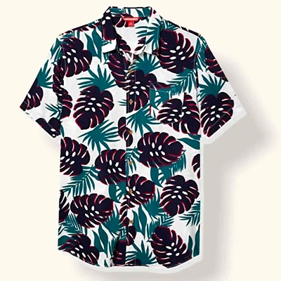 Camisa de campamento hawaiana Unionbay para hombre nueva con etiquetas grande Foto 1 de 4